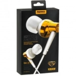 Ακουστικά Remax Earphone RM-575, σε χρυσό χρώμα