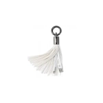 Μπρελόκ και Καλώδιο Φόρτισης Lightning Remax RC-053i Tassels Ring, σε λευκό χρώμα