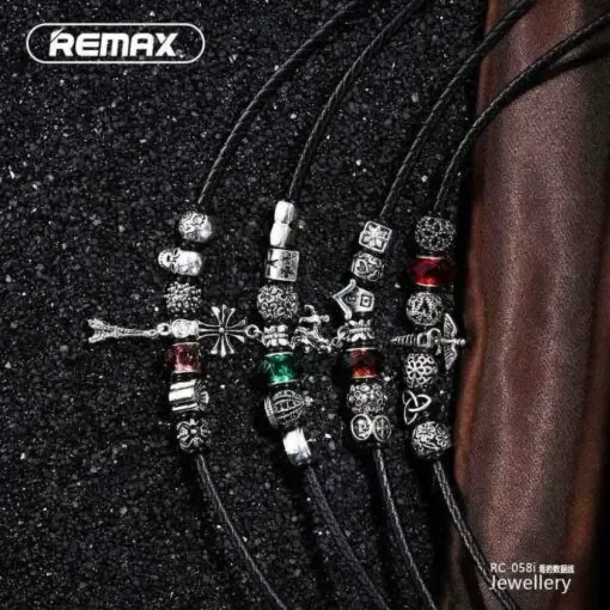 Καλώδιο - Κόσμημα Remax RC-058m Data Cable Jewellery Usb to Micro Usb, σε κόκκινο χρώμα