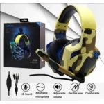 Στερεοφωνικά Ακουστικά Gaming KOMC G306, παραλλαγή σε κίτρινο χρώμα