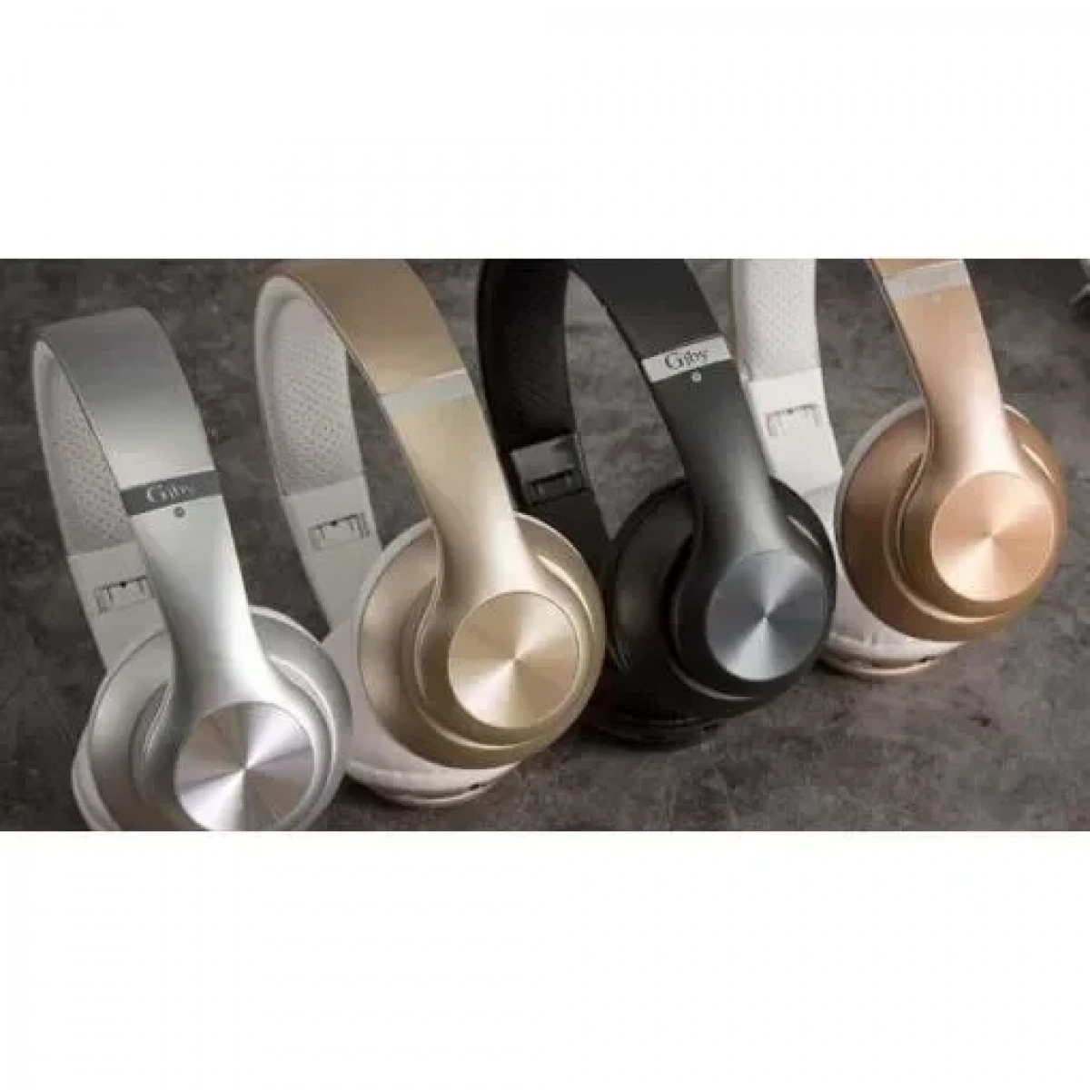Ασύρματα Ακουστικά Gjby CA-011 Foldable Bluetooth Headset, σε μαύρο χρώμα