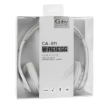 Ασύρματα Ακουστικά Gjby CA-011 Foldable Bluetooth Headset, σε ασημί χρώμα