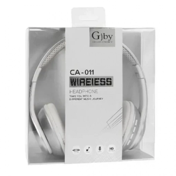 Ασύρματα Ακουστικά Gjby CA-011 Foldable Bluetooth Headset, σε ασημί χρώμα