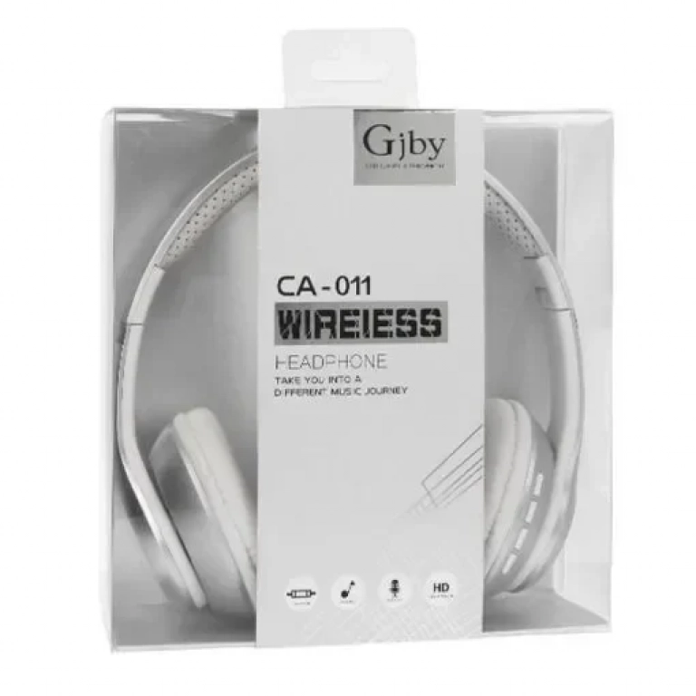 Ασύρματα Ακουστικά Gjby CA-011 Foldable Bluetooth Headset, σε ασημί χρώμα