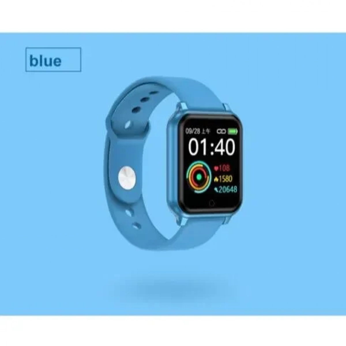 Smartwatch T70, σε μπλε χρώμα