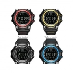 Αδιάβροχο Sport Smartwatch LCD EX16 Ρολόι Bluetooth με Βηματομετρητή & Θερμιδομετρητή, σε κόκκινο χρώμα