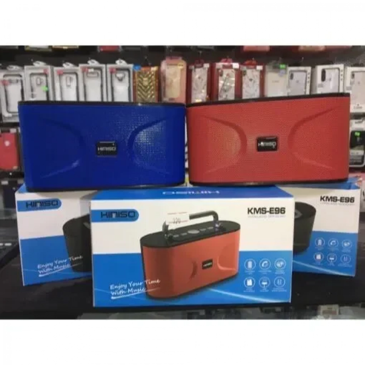 Ασύρματο Ηχείο Bluetooth - USB/SD - KMS-E96, σε μπλε χρώμα