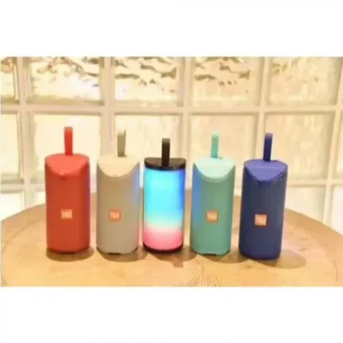 Ασύρματο ηχείο LED Bluetooth – USB/SD – T&G TG-169, σε κόκκινο χρώμα