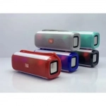 Φορητό Ασύρματο Ηχείο Bluetooth με LED Φωτισμό & FM Ραδιόφωνο - T&G TG-144T, σε γαλάζιο χρώμα
