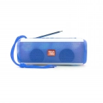 Φορητό Ασύρματο Ηχείο Bluetooth με LED Φωτισμό & FM Ραδιόφωνο - T&G TG-144T, σε μπλε χρώμα