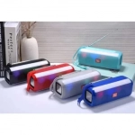 Φορητό Ασύρματο Ηχείο Bluetooth με LED Φωτισμό & FM Ραδιόφωνο - T&G TG-144T, σε μπλε χρώμα