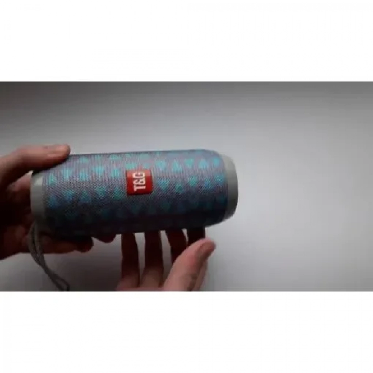 Φορητό Ηχείο Bluetooth T&G TG-106, σε γαλάζιο χρώμα με σχέδιο