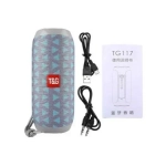 Φορητό Ασύρματο Ηχείο Bluetooth T&G TG-117, σε γαλάζιο/γκρι χρώμα