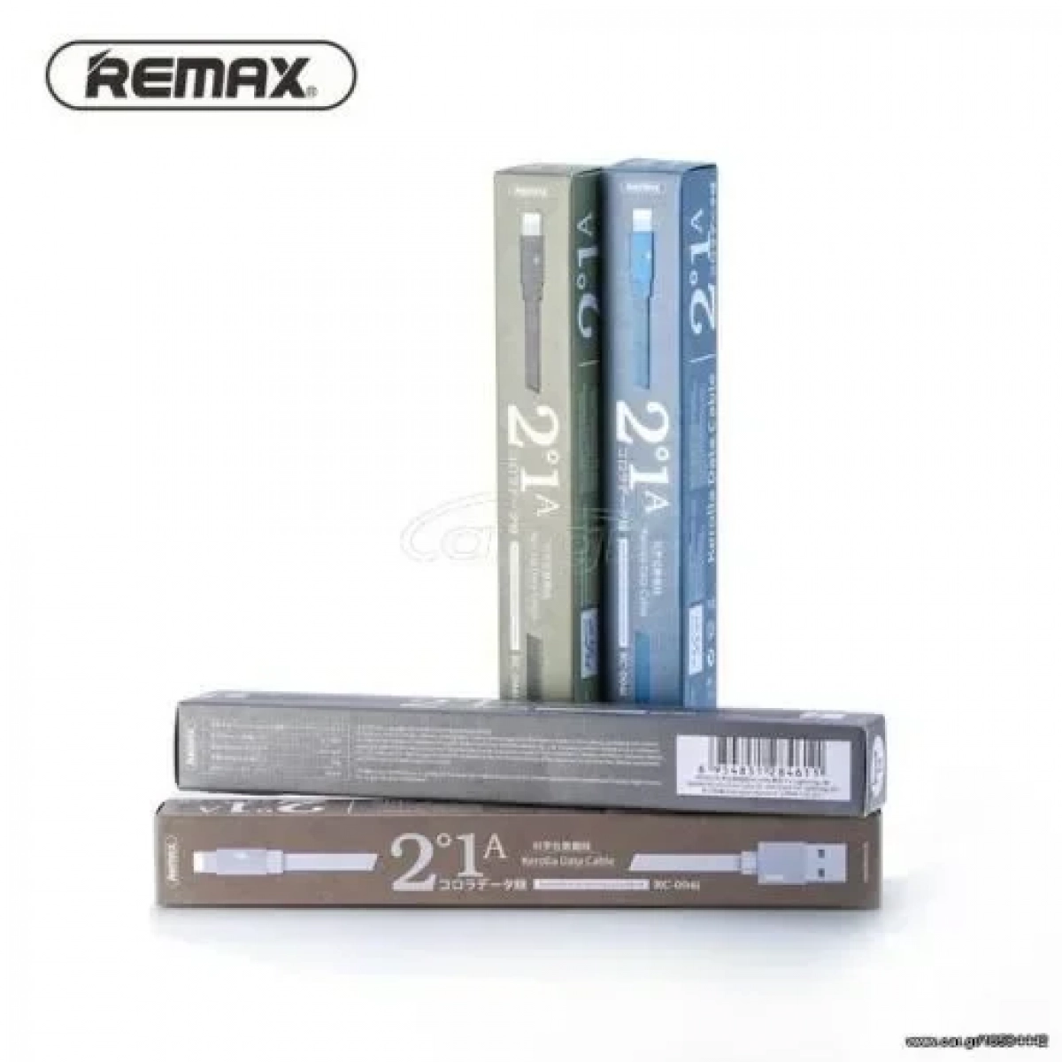 Καλώδιο Φόρτισης Remax RC-094i Kerolla 2.1A 1m για lightning, σε μαύρο χρώμα