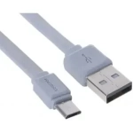 Καλώδιο Φόρτισης Remax Fast Safe RC-129m για Micro Usb 1m, σε γκρι χρώμα
