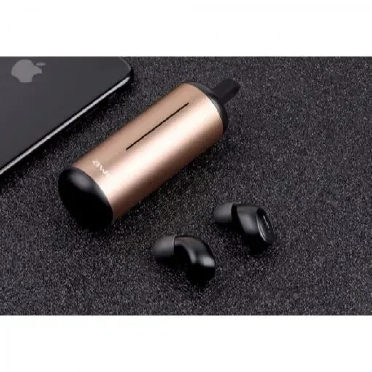 Ασύρματα Bluetooth Ακουστικά με Βάση Φόρτισης Awei T5, σε χρυσό χρώμα