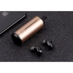Ασύρματα Bluetooth Ακουστικά με Βάση Φόρτισης Awei T5, σε χρυσό χρώμα