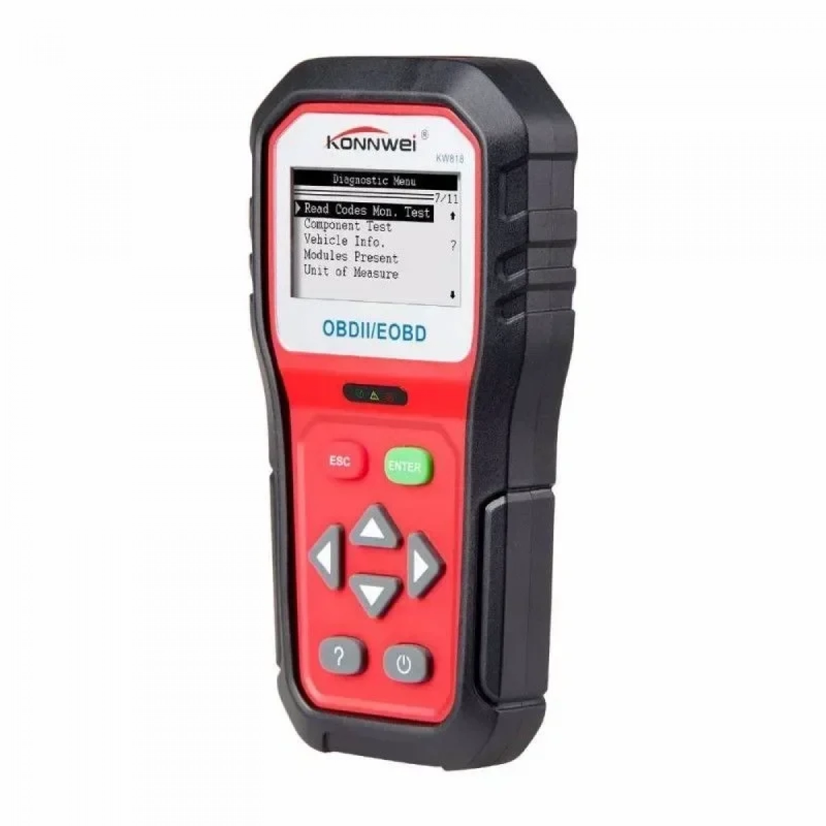 Ψηφιακό διαγνωστικό αυτοκινήτων OBDII/EOBD Konnwei KW818, σε κόκκινο χρώμα