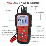 Ψηφιακό διαγνωστικό αυτοκινήτων OBDII/EOBD Konnwei KW818, σε κόκκινο χρώμα