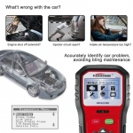 Ψηφιακό διαγνωστικό αυτοκινήτων OBDII/EOBD Konnwei KW818, σε κόκκινο χρώμα