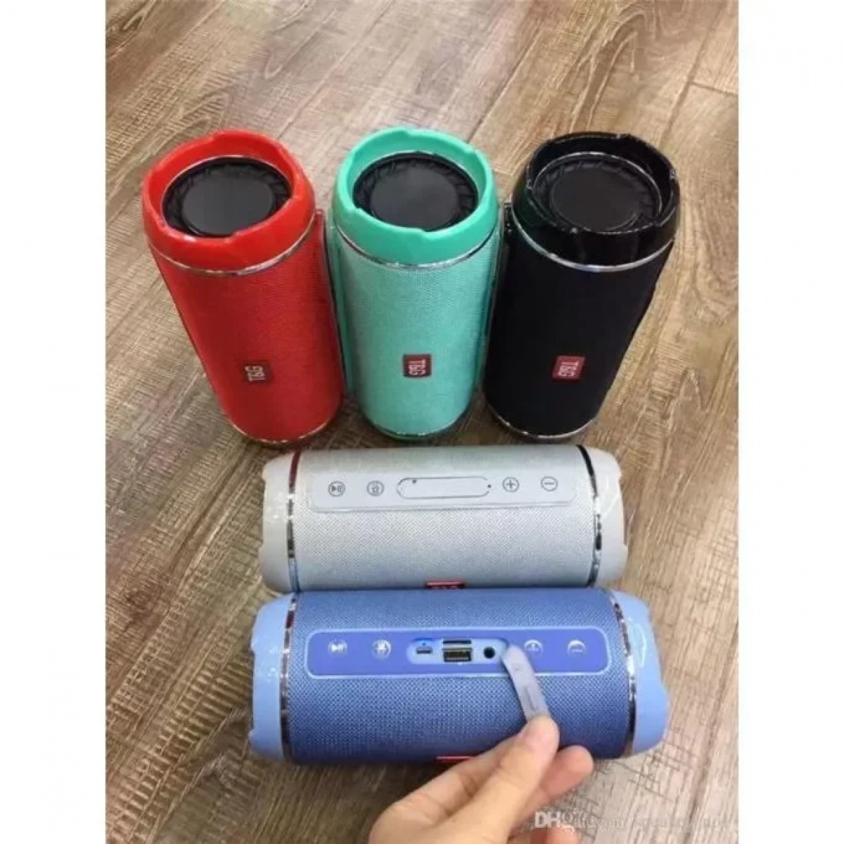 Φορητό αδιάβροχο Ηχείο Bluetooth T&G TG-116, σε πράσινο χρώμα