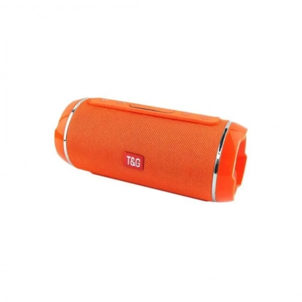 Φορητό αδιάβροχο Ηχείο Bluetooth T&G TG-116, σε πορτοκαλί χρώμα
