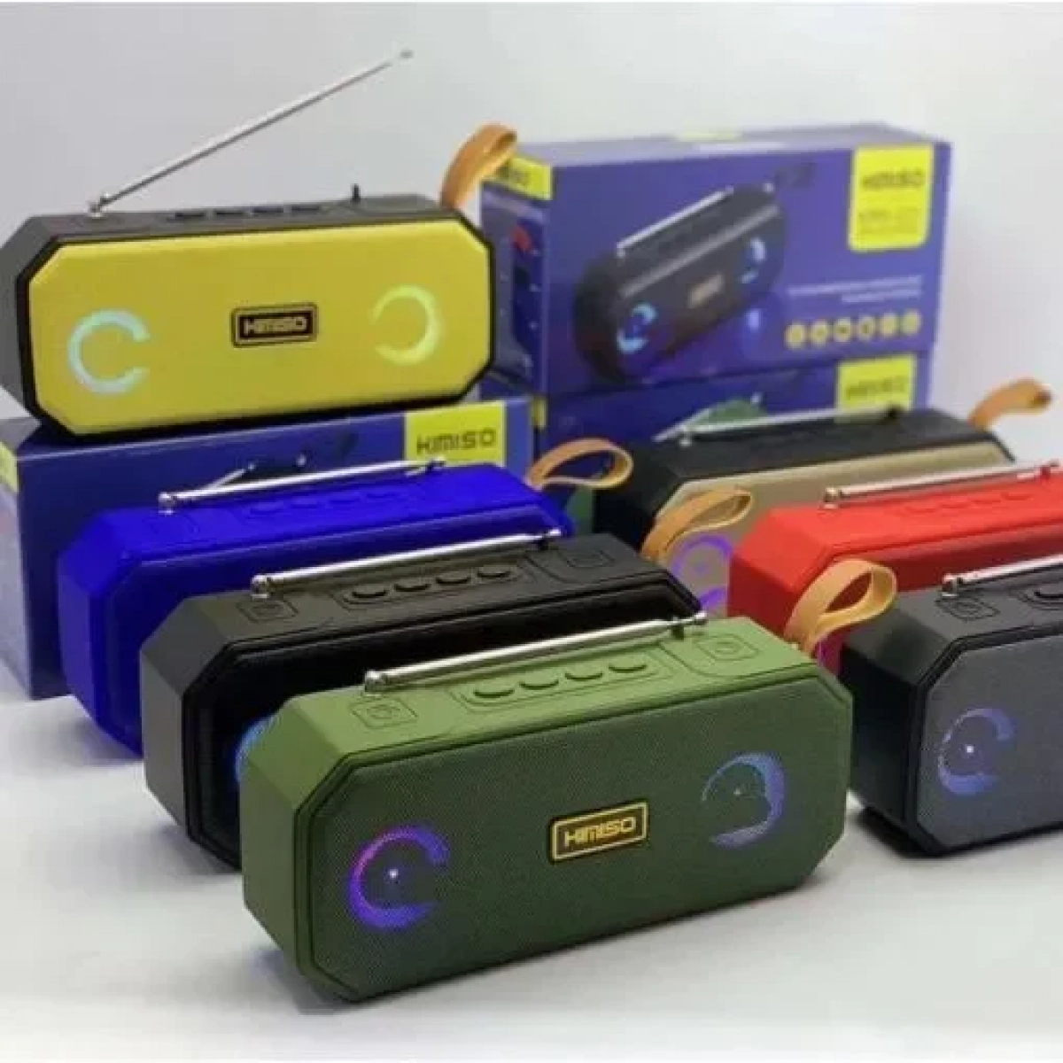 Kimiso KMS-221 φορητό ηχείο ,10W, Bluetooth 5.0,FM, Usb, MicroSd, 1200mAH, σε χρυσό χρώμα
