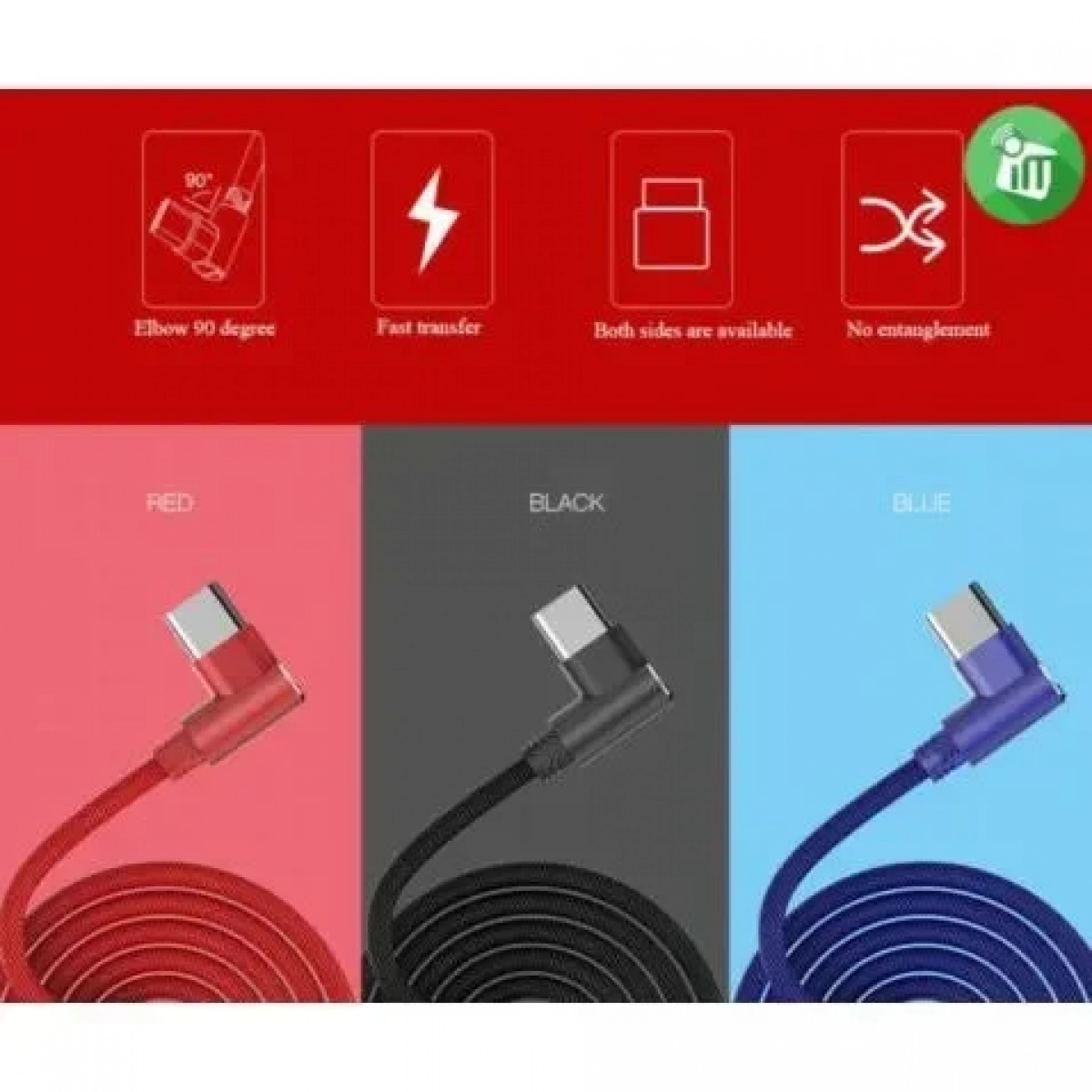 Καλώδιο Φόρτισης Awei CL-35 1.5m USB Type-C Fast Charging Cable, σε μπλε χρώμα
