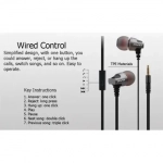 Ακουστικά Handsfree In-Ear Awei ES-860i, σε ροζ χρώμα