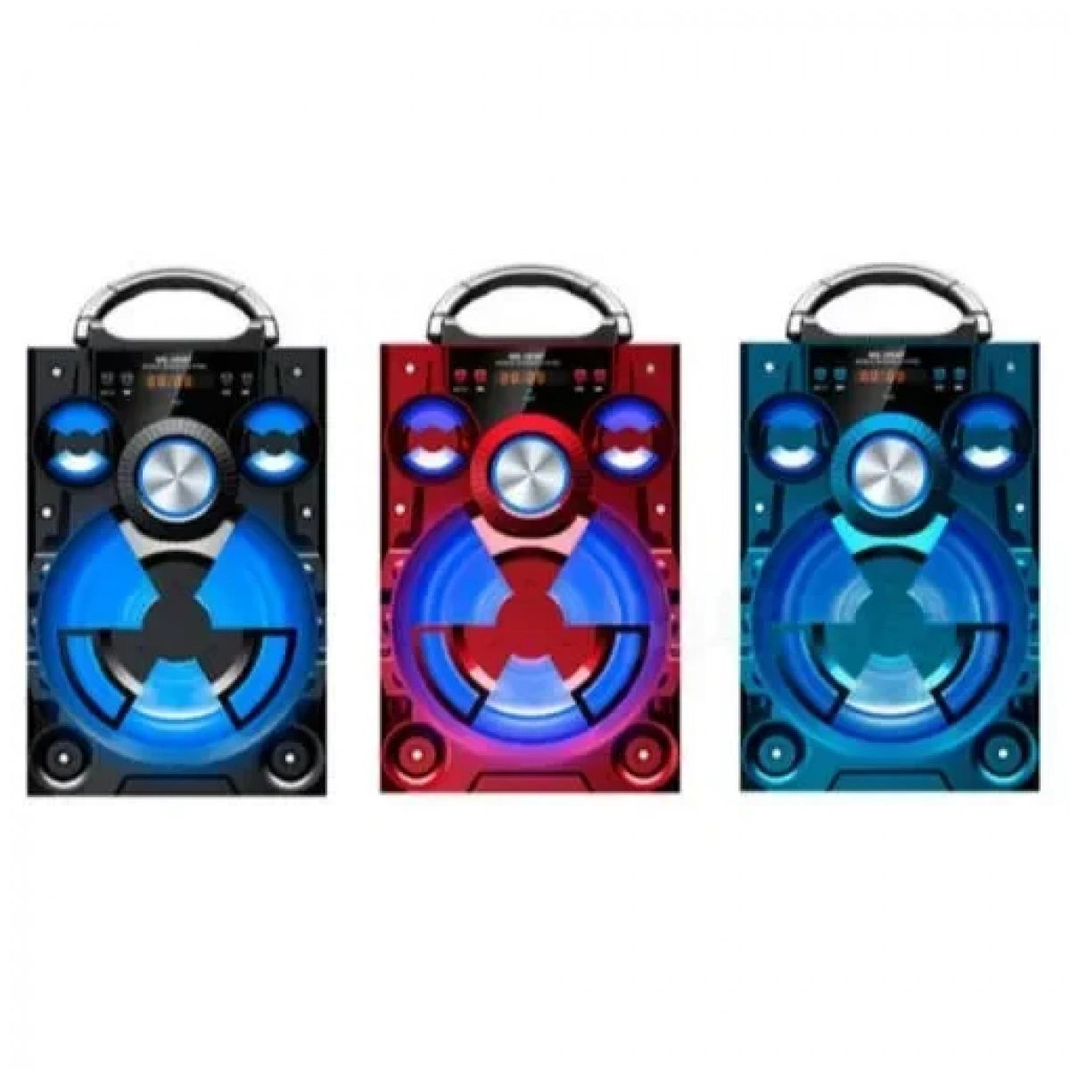 Φορητό Ηχοσύστημα Bluetooth 10W USB/SD/AUX/FM Radio/Multimedia Player KINGWON MS-185BT, σε κόκκινο χρώμα