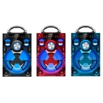 Φορητό Ηχοσύστημα Bluetooth 10W USB/SD/AUX/FM Radio/Multimedia Player KINGWON MS-185BT, σε κόκκινο χρώμα