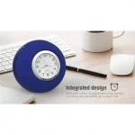 Σφαιρικό ασύρματο ηχείο ρολόι Bluetooth USB X35, σε μπλε χρώμα
