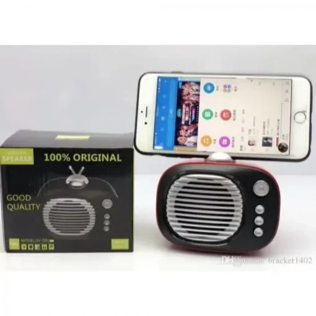 SV-001 Ρετρό Μίνι Φορητό Ασύρματο Ηχείο Bluetooth, σε λευκό χρώμα