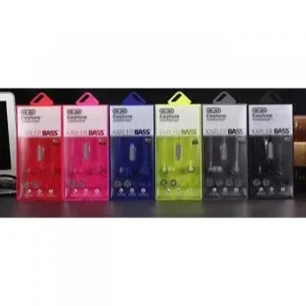 Ακουστικά Handsfree Karler Bass KR-206, σε ροζ χρώμα