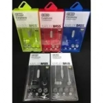 Ακουστικά Handsfree Karler Bass KR-206, σε ροζ χρώμα