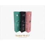 Ακουστικά "Yookie" YK-617 Μεταλλικά Ακουστικά, σε μαύρο χρώμα