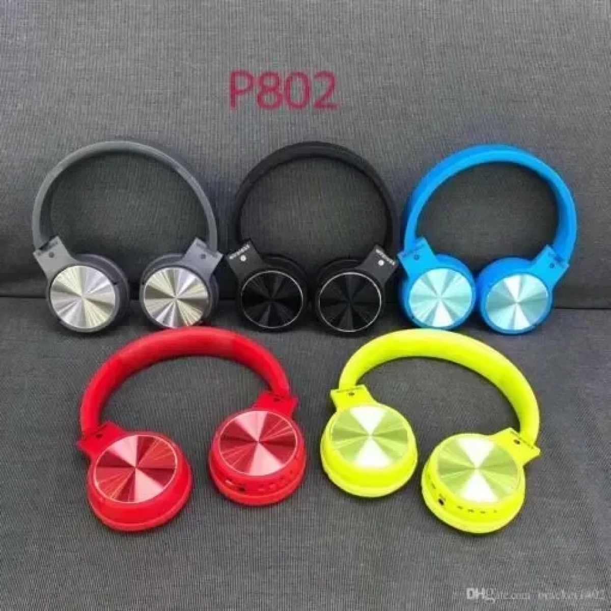 Ακουστικά Wireless Bluetooth Headset Subwoofer Stereo P802, σε μαύρο χρώμα