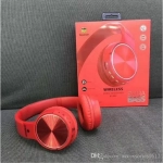 Ακουστικά Wireless Bluetooth Headset Subwoofer Stereo P802, σε κόκκινο χρώμα