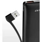 Power Bank Awei P43K Φορητός Φορτιστής Fast Charging High Capacity USB/USB Type-C Θύρες 10000mAh