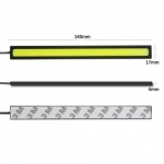 Φώτα Ημέρας Αυτοκινήτου Slim High Power 12W COB LED Daytime Running Lights
