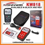 Ψηφιακό διαγνωστικό αυτοκινήτων OBDII/EOBD Konnwei KW818, σε μαύρο χρώμα