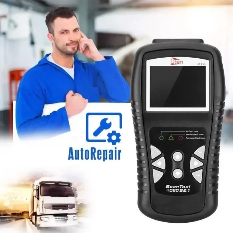 Ψηφιακό διαγνωστικό αυτοκινήτου OBD/OBD2 - Konnwei KW830, σε μαύρο χρώμα