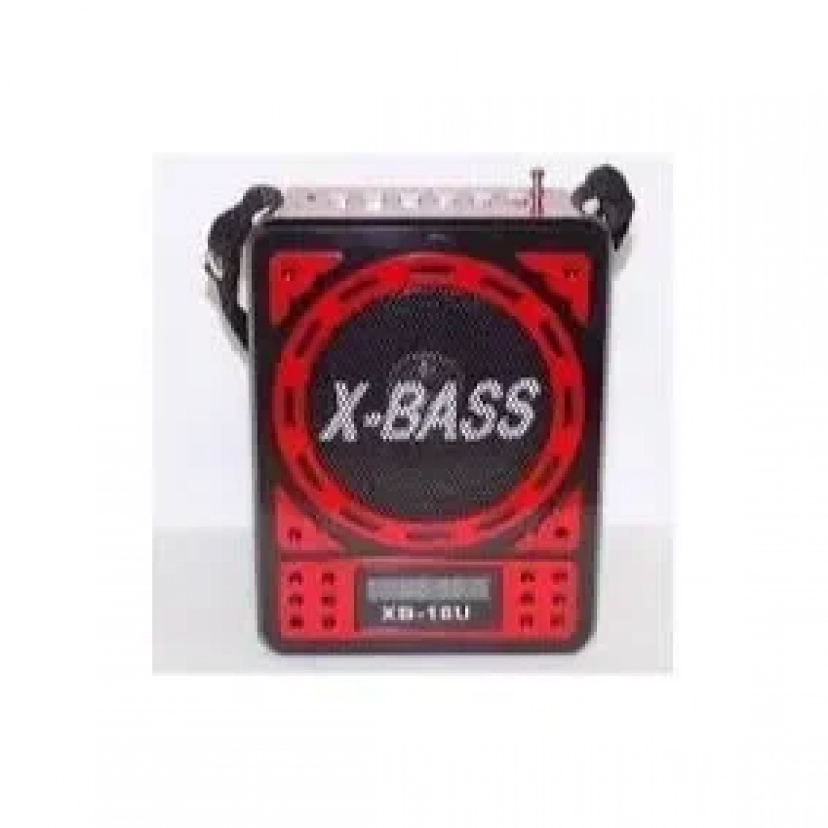 Φορητό Επαναφορτιζόμενο Mp3 Player/Radio με Ηχείο - WAXIBA XB-16U, σε κόκκινο χρώμα