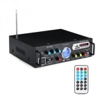 Ψηφιακό Ηχοσύστημα Καραόκε 12V-220V MP3 Player με σύνδεση Bluetooth και USB με τηλεχειριστήριο, BT-339A - Aria Trade