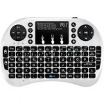 Riitek Αυθεντικό Ασύρματο Πληκτρολόγιο Original Rii i8+ Mini Bluetooth Keyboard with Touchpad RT-MWK08P λευκό