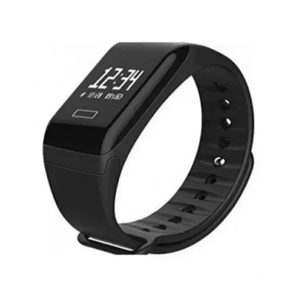 Smart Bracelet F1 Bluetooth 4.0 IP67 Αδιάβροχο, σε μαύρο χρώμα