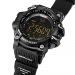 Αδιάβροχο Sport Smartwatch LCD EX16 Ρολόι Bluetooth με Βηματομετρητή + Θερμιδομετρητή, σε μαύρο χρώμα