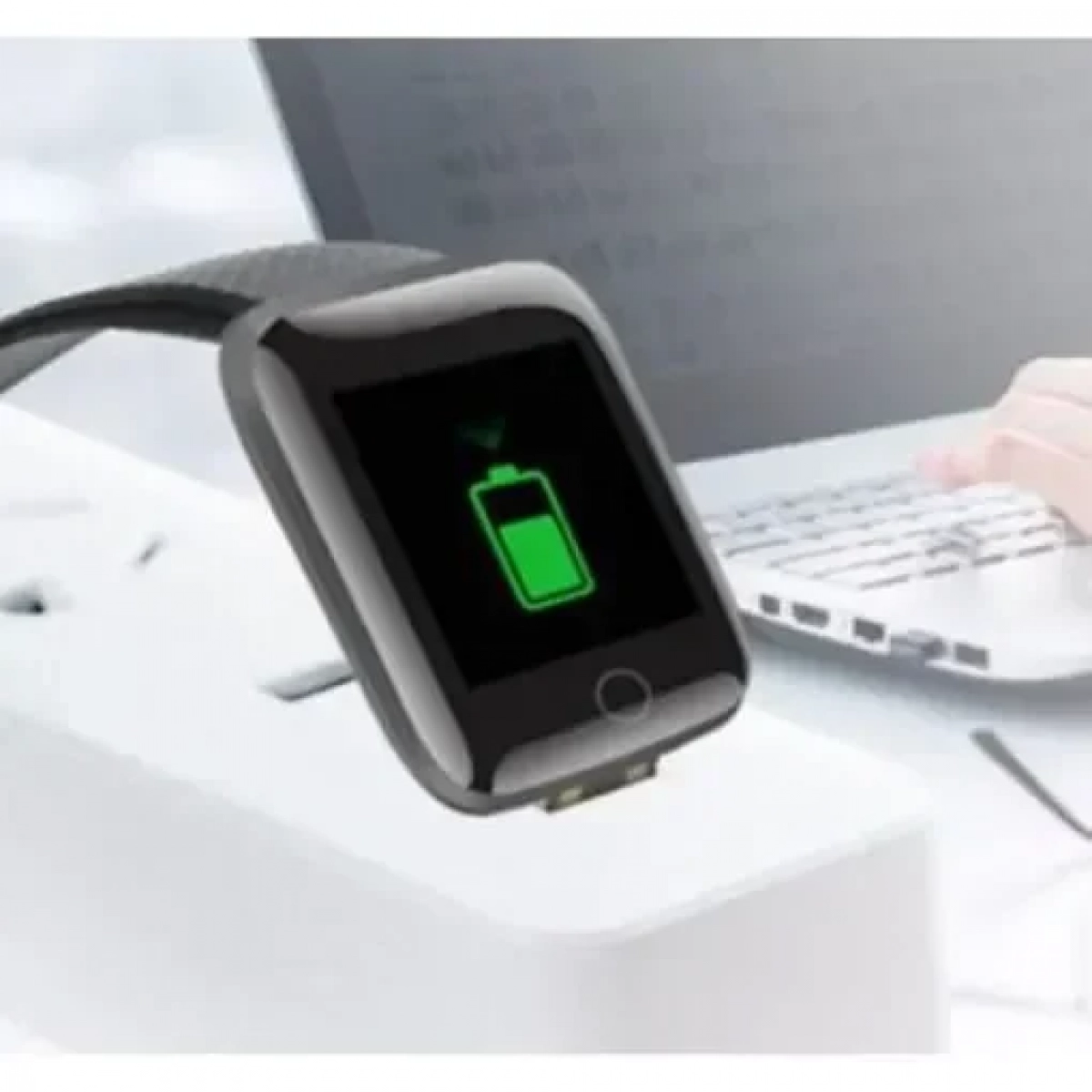 Fitness Smartwatch Activity Tracker 116 Plus, σε μαύρο χρώμα