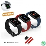 Fitness Smartwatch Activity Tracker 116 Plus, σε κόκκινο χρώμα