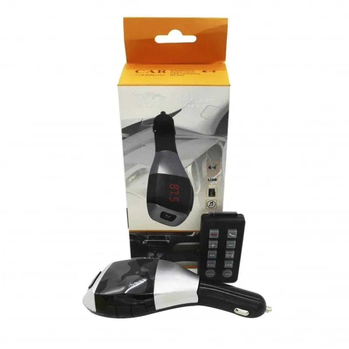 Bluetooth MP3 Player + Φορτιστής USB Αυτοκινήτου Car Kit X7 Με Χειριστήριο